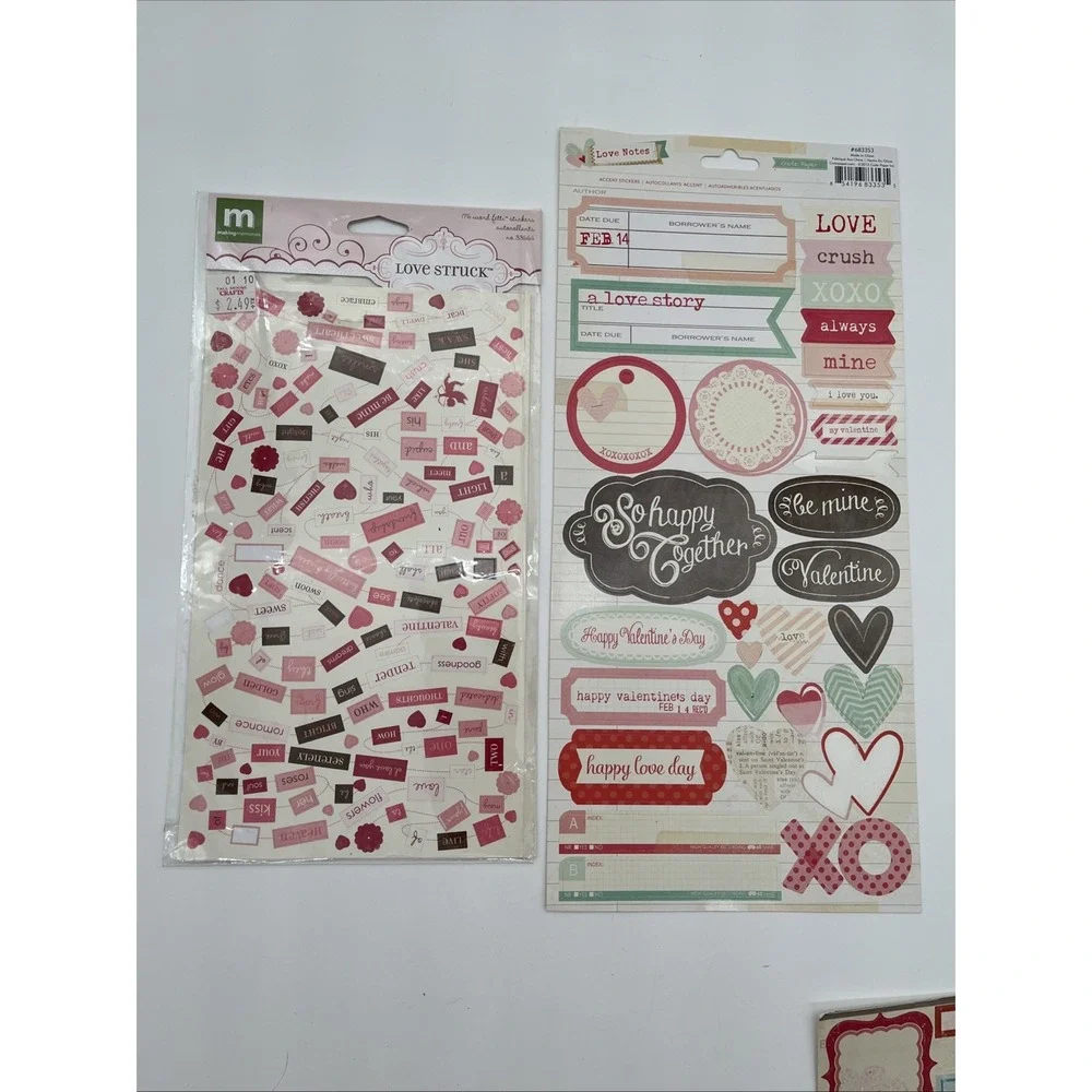 Scrapbooking Destash Lot My Minds Eye Echo Park Teresa Collins Stickers Rubons